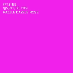 #F121EB - Razzle Dazzle Rose Color Image