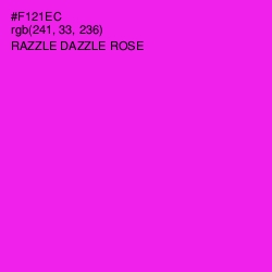 #F121EC - Razzle Dazzle Rose Color Image