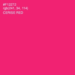 #F12272 - Cerise Red Color Image