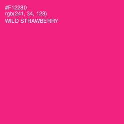 #F12280 - Wild Strawberry Color Image