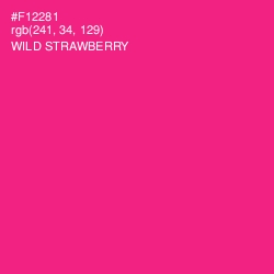 #F12281 - Wild Strawberry Color Image