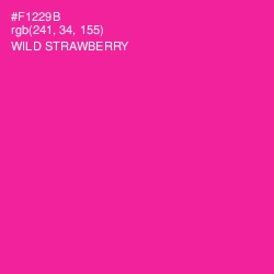 #F1229B - Wild Strawberry Color Image