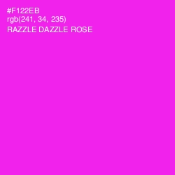 #F122EB - Razzle Dazzle Rose Color Image