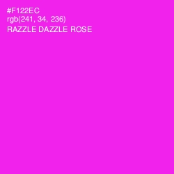 #F122EC - Razzle Dazzle Rose Color Image