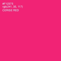 #F12375 - Cerise Red Color Image