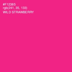#F12385 - Wild Strawberry Color Image