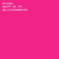 #F12386 - Wild Strawberry Color Image