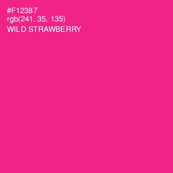 #F12387 - Wild Strawberry Color Image