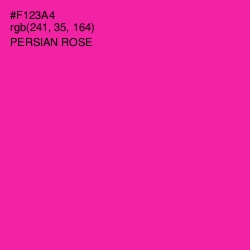 #F123A4 - Persian Rose Color Image