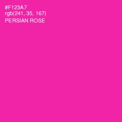 #F123A7 - Persian Rose Color Image