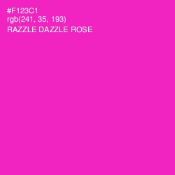 #F123C1 - Razzle Dazzle Rose Color Image