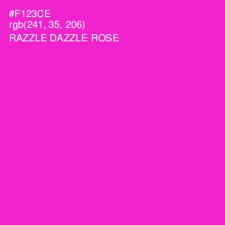 #F123CE - Razzle Dazzle Rose Color Image