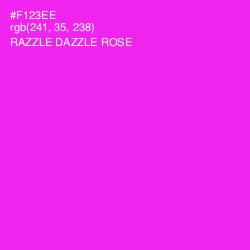 #F123EE - Razzle Dazzle Rose Color Image