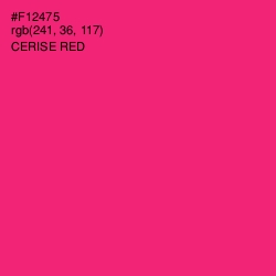 #F12475 - Cerise Red Color Image