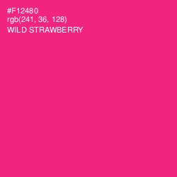 #F12480 - Wild Strawberry Color Image