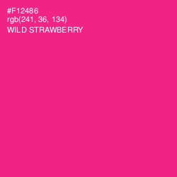 #F12486 - Wild Strawberry Color Image