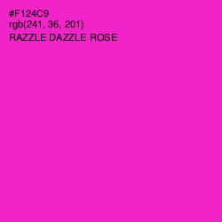 #F124C9 - Razzle Dazzle Rose Color Image