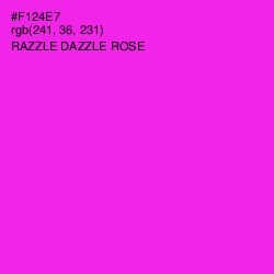 #F124E7 - Razzle Dazzle Rose Color Image