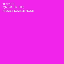 #F124EB - Razzle Dazzle Rose Color Image