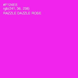 #F124EE - Razzle Dazzle Rose Color Image