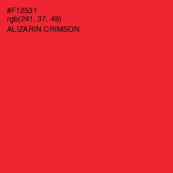 #F12531 - Alizarin Crimson Color Image