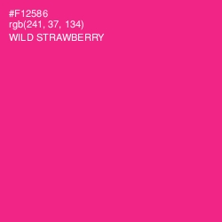 #F12586 - Wild Strawberry Color Image