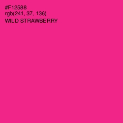 #F12588 - Wild Strawberry Color Image