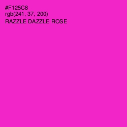 #F125C8 - Razzle Dazzle Rose Color Image