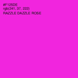#F125DE - Razzle Dazzle Rose Color Image