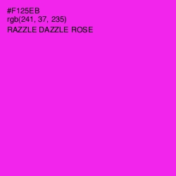 #F125EB - Razzle Dazzle Rose Color Image