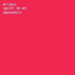 #F12650 - Amaranth Color Image