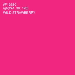 #F12680 - Wild Strawberry Color Image