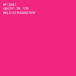 #F12681 - Wild Strawberry Color Image