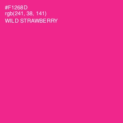 #F1268D - Wild Strawberry Color Image