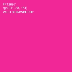 #F12697 - Wild Strawberry Color Image