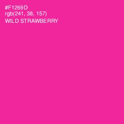 #F1269D - Wild Strawberry Color Image