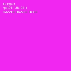 #F126F1 - Razzle Dazzle Rose Color Image