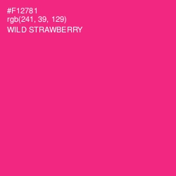 #F12781 - Wild Strawberry Color Image