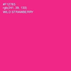#F12785 - Wild Strawberry Color Image