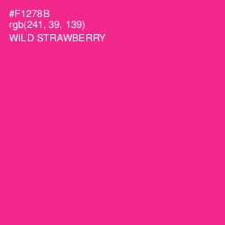 #F1278B - Wild Strawberry Color Image