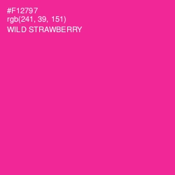 #F12797 - Wild Strawberry Color Image