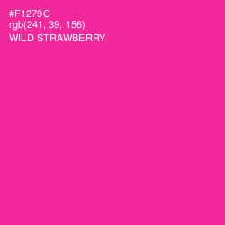 #F1279C - Wild Strawberry Color Image