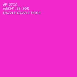 #F127CC - Razzle Dazzle Rose Color Image