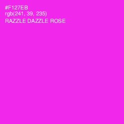 #F127EB - Razzle Dazzle Rose Color Image