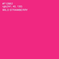 #F12882 - Wild Strawberry Color Image