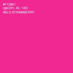 #F12891 - Wild Strawberry Color Image