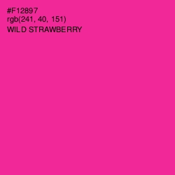 #F12897 - Wild Strawberry Color Image