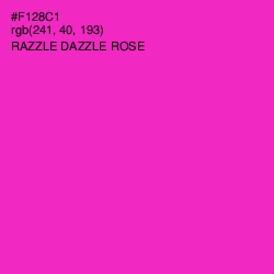 #F128C1 - Razzle Dazzle Rose Color Image