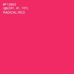 #F12965 - Radical Red Color Image