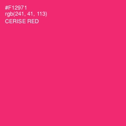 #F12971 - Cerise Red Color Image